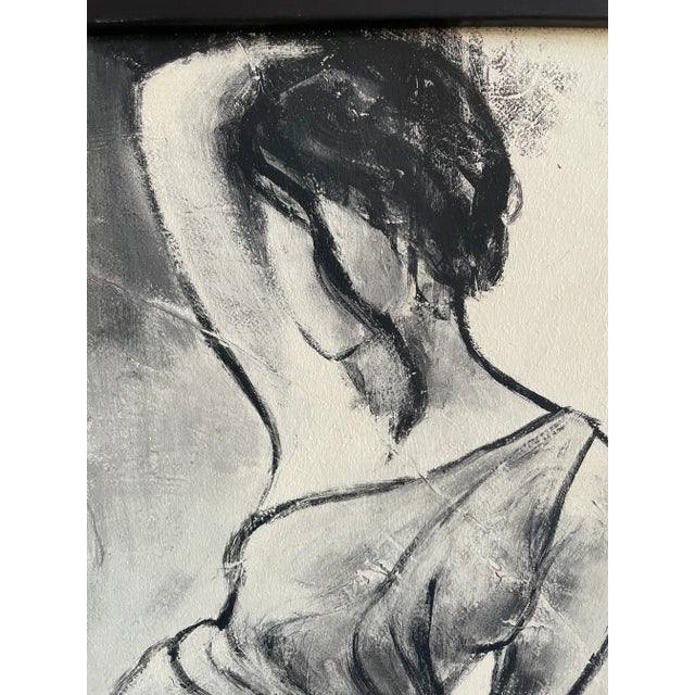 Paint Pair Vintage Oil Paintings Portrait Lanie Loreth For Sale - Image 7 of 14