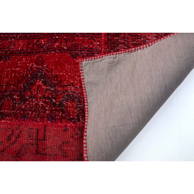 Turkish Vintage Red Anatolian Wool Carpet For Sale - Image 3 of 10