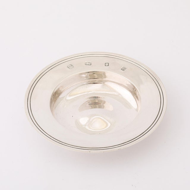 Early 20th Century Art Deco Sterling Silver Dish Signed and Hallmarked Theo Fennel For Sale - Image 5 of 10