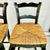 Wood 1980s Vintage Boho Chic Farmhouse Rush Seat Ladderback Barstools - A Pair For Sale - Image 7 of 17