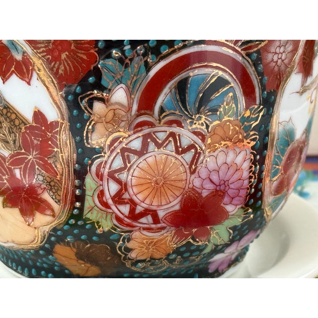 Mid Century Chinese Chinoiserie Planter With Water Tray For Sale In New York - Image 6 of 11