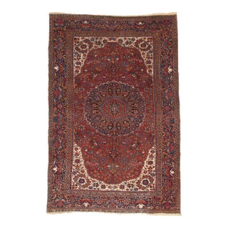 Antique Persian Heriz Rug, 08'00 X 11'11 For Sale