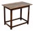 English Oak 1800s Side Table with Planked Top, Straight Legs and Stretchers For Sale