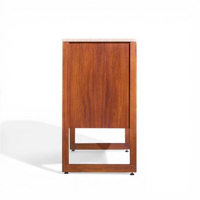 Jens Risom Jens Risom Mid Century Walnut and Marble Top Credenza For Sale - Image 4 of 7