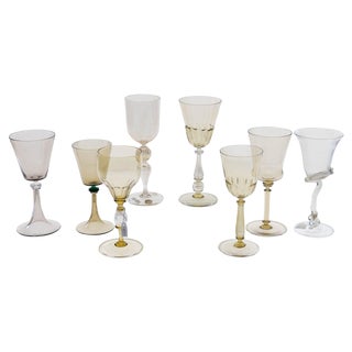 Glasses by Cenedese, Set of 8 For Sale