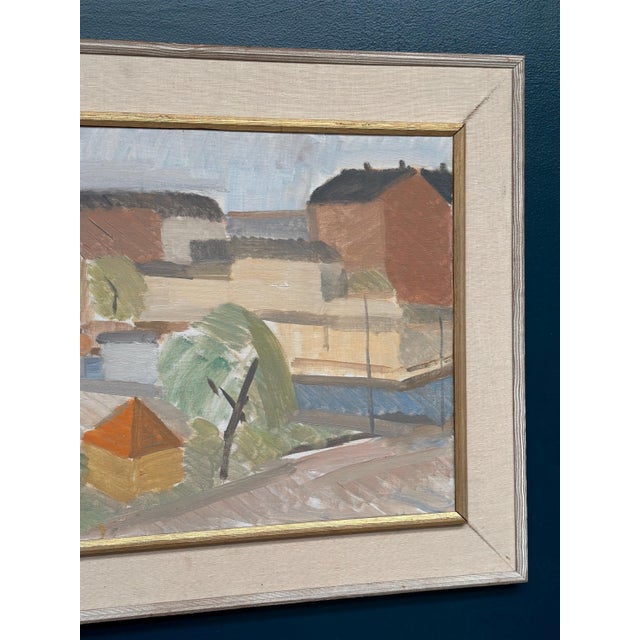 Mid 20th Century Sven‑erik Markhed, Utsikt Norra Vallgatan, Malmö, 1950s, Oil on Canvas, Framed For Sale - Image 5 of 18