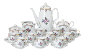Porcelain Coffee Service from Vista Alegre, Set of 26