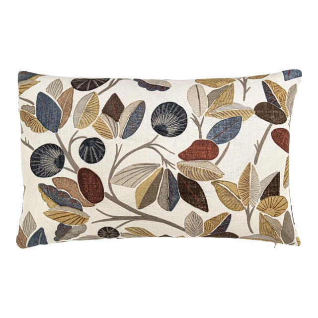 The House Of Scalamandré Linden Lumbar Pillow In Straw For Sale