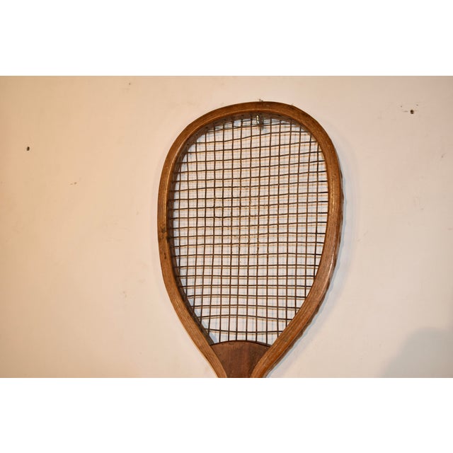 Late 19th century Wright and Ditson tennis racquet made in Boston MA. This is a highly collectible racquet made and signed...