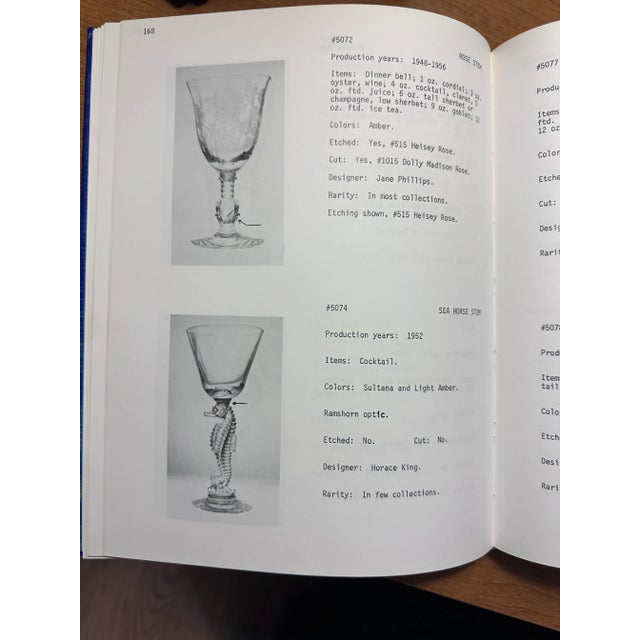 1976 Heisey Stemware Hardcover Book For Sale - Image 6 of 8