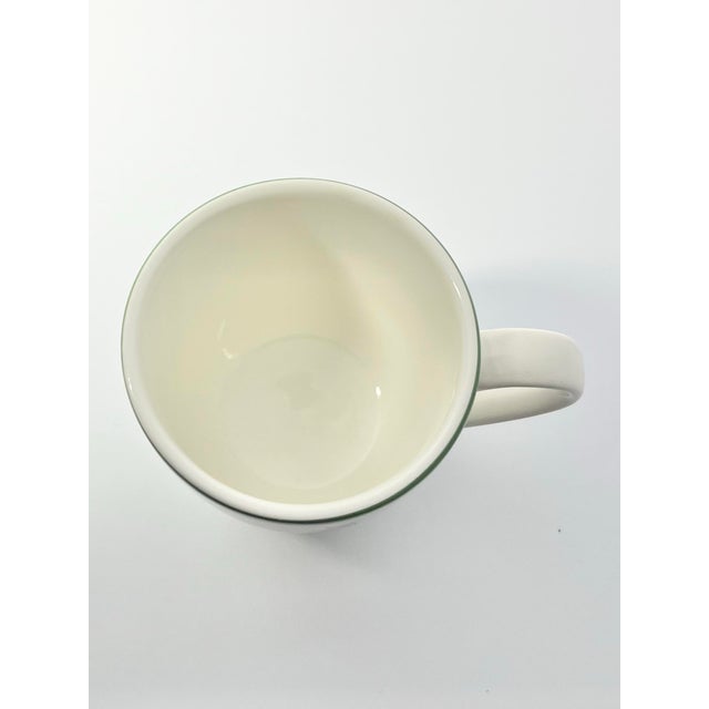 2010s Christopher Radko “Holiday Celebrations, Green Trim” 5 Porcelain Mugs For Sale - Image 5 of 6