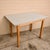 Paper Mid-Century Blue Floral Formica Kitchen Dining Table For Sale - Image 7 of 7