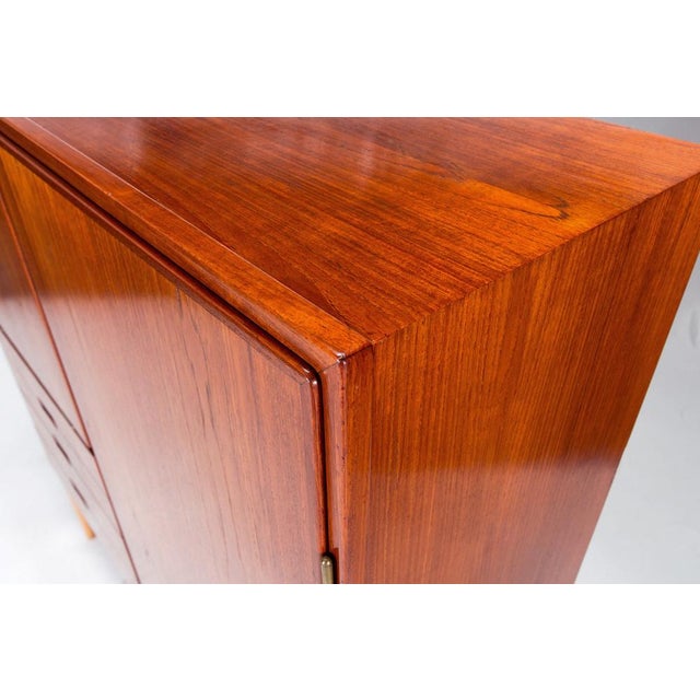 Mid-Century Modern Teak and Oak Sideboard Cabinet, 1950s For Sale - Image 6 of 9