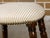 English Turned Oak 19th Century Stool on Casters with Oval Upholstered Seat For Sale - Image 10 of 12