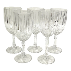 Gorham “Regalta” Crystal Wine Glasses/Goblets- Set of 5