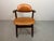 Mid-Century Cognac Leatherette Cowhorn Dining Chair by Tijsseling for Hulmefa, Netherlands, 1970s For Sale - Image 9 of 12
