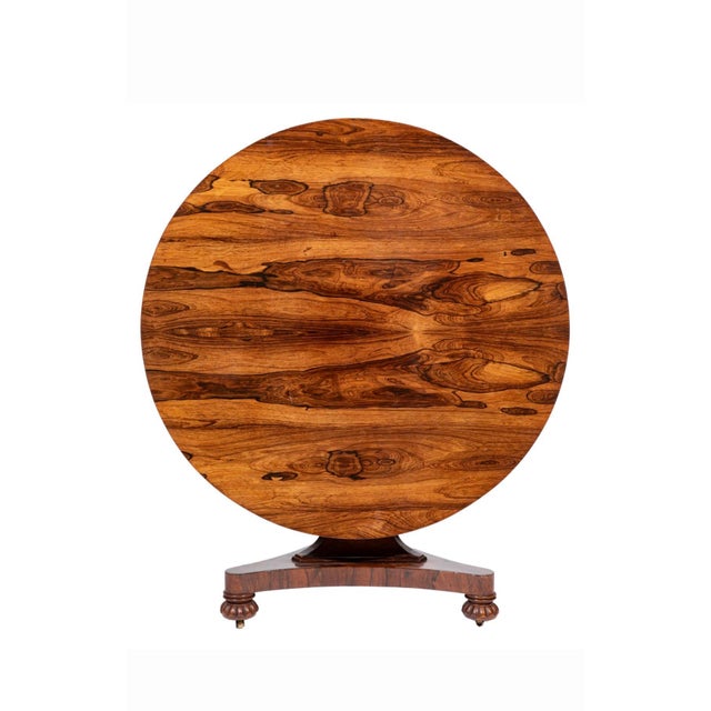 William IV Fine 19th Century Rosewood Tilt-Top Center Table For Sale - Image 3 of 6
