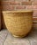 Late 20th Century Vintage Large Hand Woven Wicker Reed Basket / Planter For Sale - Image 5 of 13