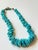 Vintage Southwest Turquoise Beaded Necklace With Indian Nickel Clasp For Sale - Image 4 of 7