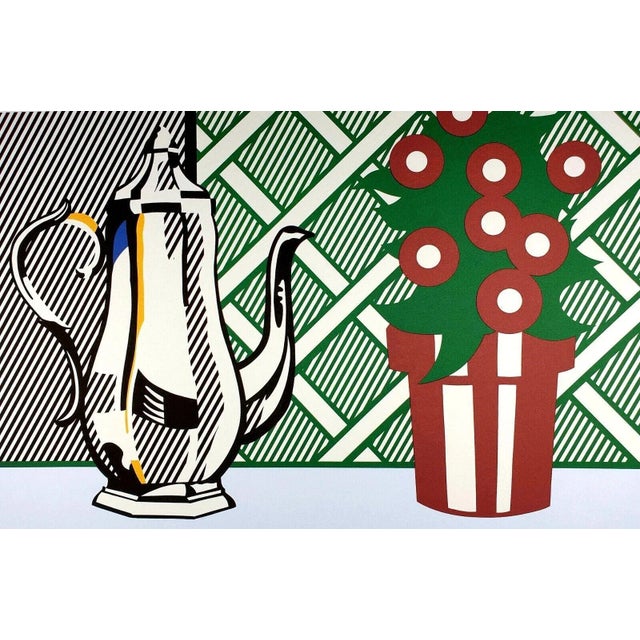 Still Life With Pitcher and Flowers Limited edition Roy Lichtenstein (1923-1997) silkscreen signed in the plate, numbered...