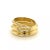 H. Stern 18k Yellow Gold Triple Row Knife Edge Band Ring - Size 6 For Sale In Miami - Image 6 of 7