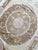 Tan Hand-Embroidered Neutral Tan Suzani Wall Hanging Decor, 5'2'' X 5'4'' For Sale - Image 8 of 9