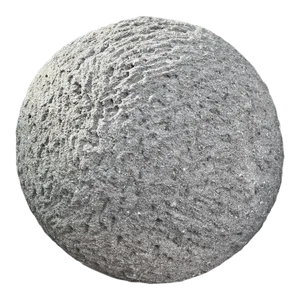 Vintage Rustic Stone Garden Sphere 17"