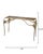 Contemporary Jamie Young Persephone Iron Console Table, Gold For Sale - Image 3 of 6