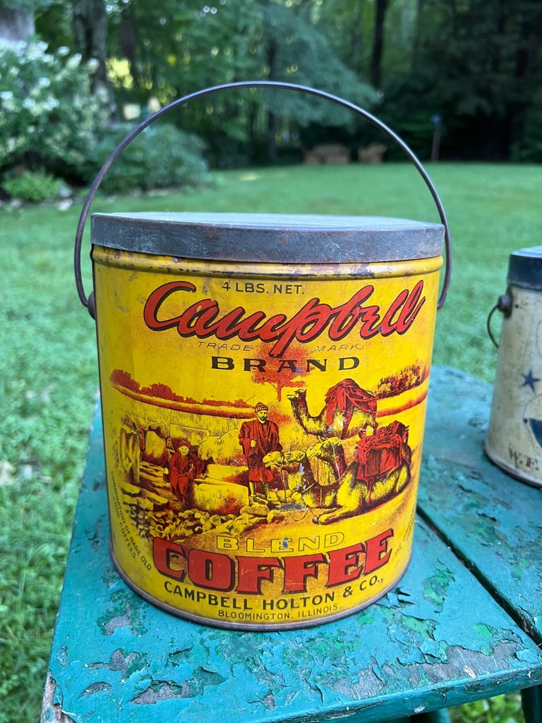 Early 20th Century Advertising Coffee Tins - Set of 3 | Chairish