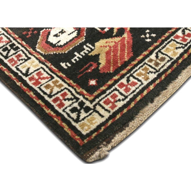 Traditional 1920s Caucasian Karabagh Rug For Sale - Image 3 of 6