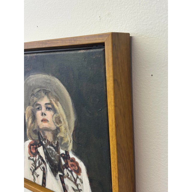 An original portrait painting capturing the quiet strength and modern femininity of the American West. Rendered in...