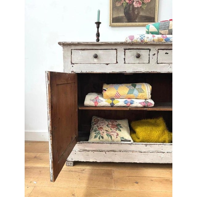 Vintage Painted Wooden Buffet For Sale - Image 10 of 13