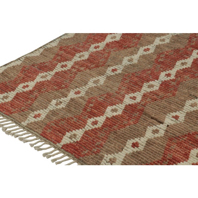 Not Yet Made - Made To Order Rug & Kilim’s Modern Rug with Beige-brown Geometric Patterns - 13x19 For Sale - Image 5 of 7