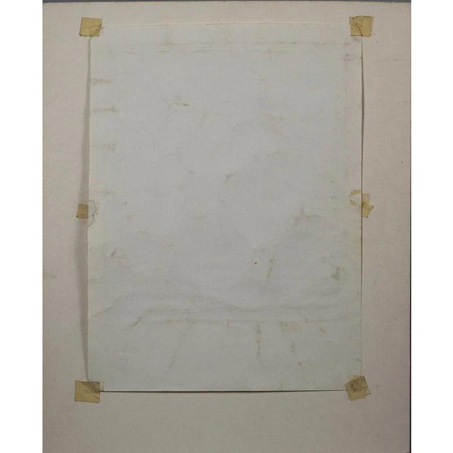 1980s Joseph Smedley, Seated Male Nude Figurative Drawing, 1987, Paper For Sale - Image 5 of 6