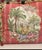 Vintage tropical safari Kauffmann fabric pillow with fringes. Back fabric may vary. Filled with feather down insert.