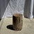 Beige Small Side Table in Beige-Grey and Petrified Wood, 1980s For Sale - Image 8 of 18