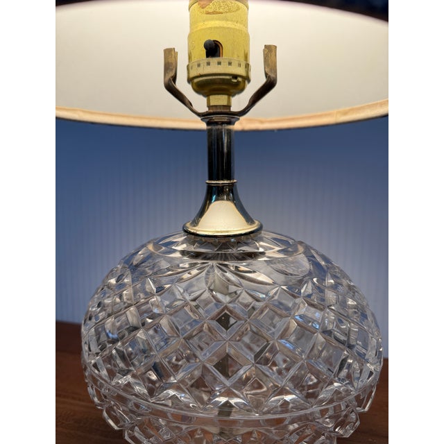 Cut Glass Boudoir Table Lamp For Sale - Image 4 of 12