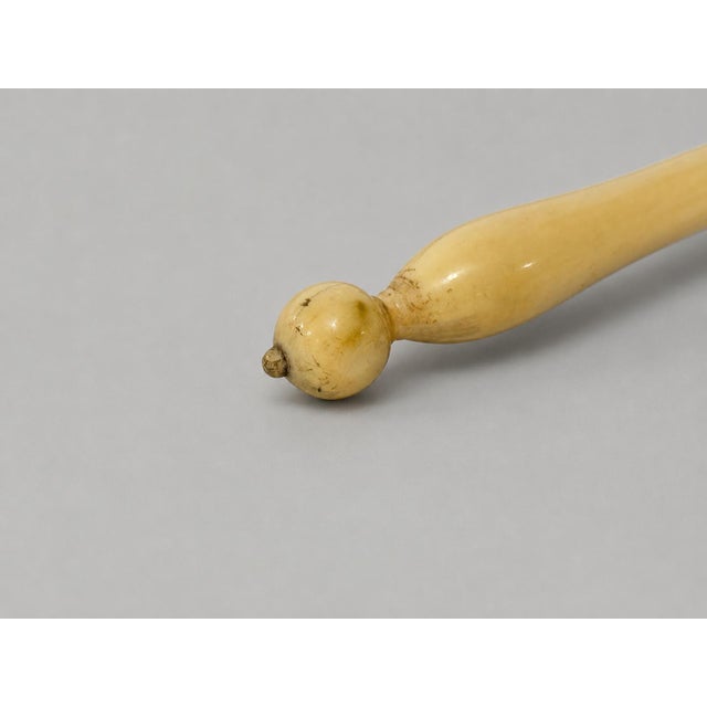 Bone Maritime-Engraved Masonic Ceremonial Gavel - Carved Organic Material, Circa 1880 For Sale - Image 7 of 9