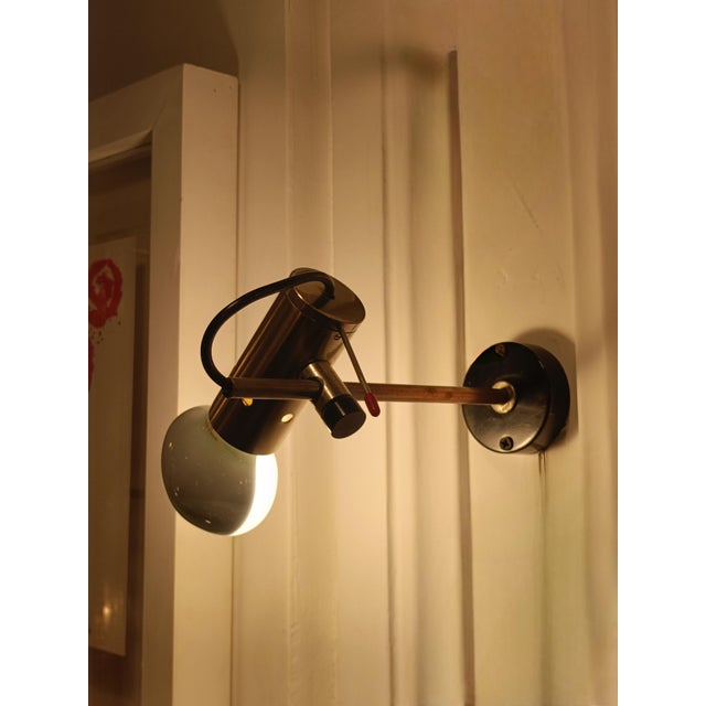 Metal Vintage Cornalux Series Wall Lamp by Tito Agnoli for Oluce, 1960s For Sale - Image 7 of 10