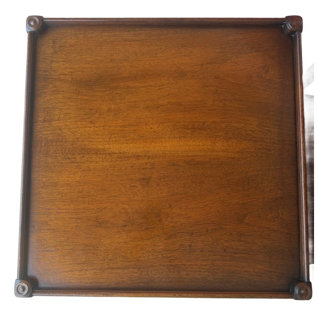 Wood 1960's Mid Century Kittinger Walnut Two-Tier Side Tables - A Pair For Sale - Image 7 of 13