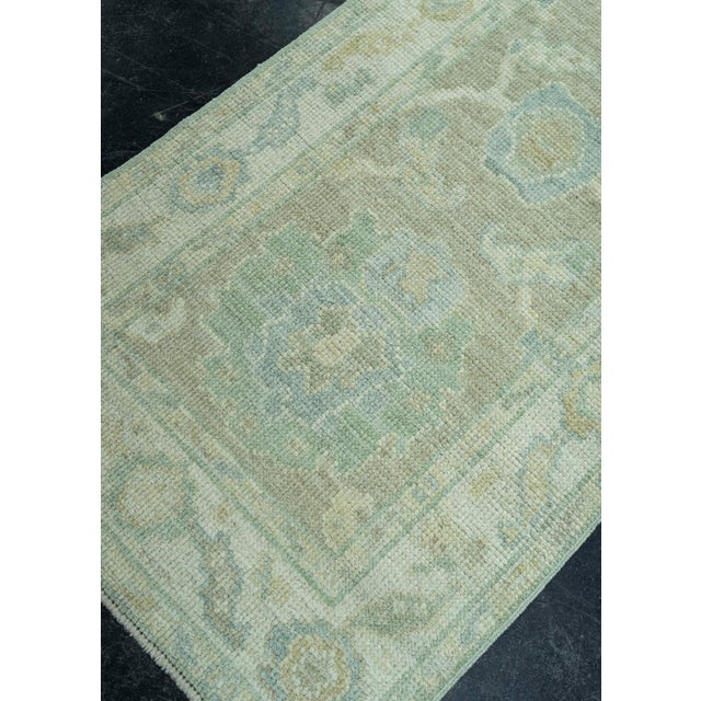 Brown Turkish Oushak Rug 2'2" x 10'3" #19275 For Sale - Image 8 of 8