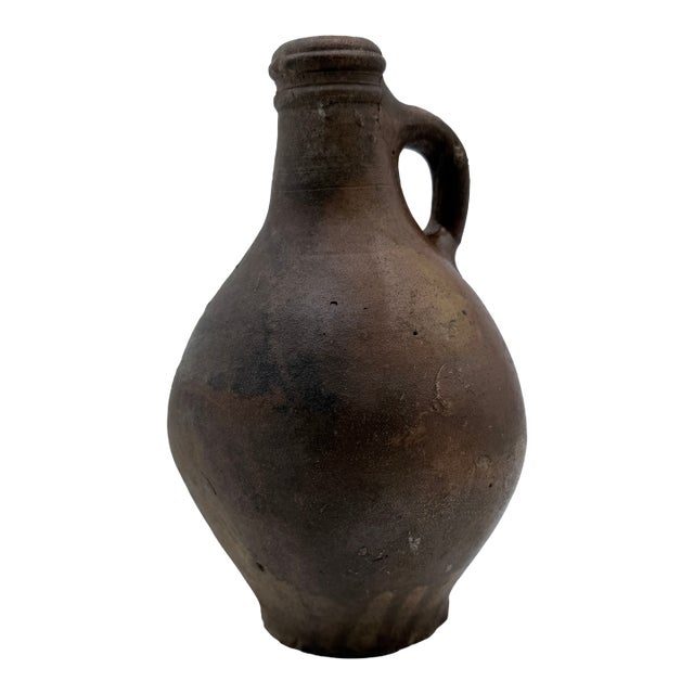 17th-Century German Bartmann (Bellarmine) Stoneware Jug — Excavated at the World Trade Center Site, New York City For Sale