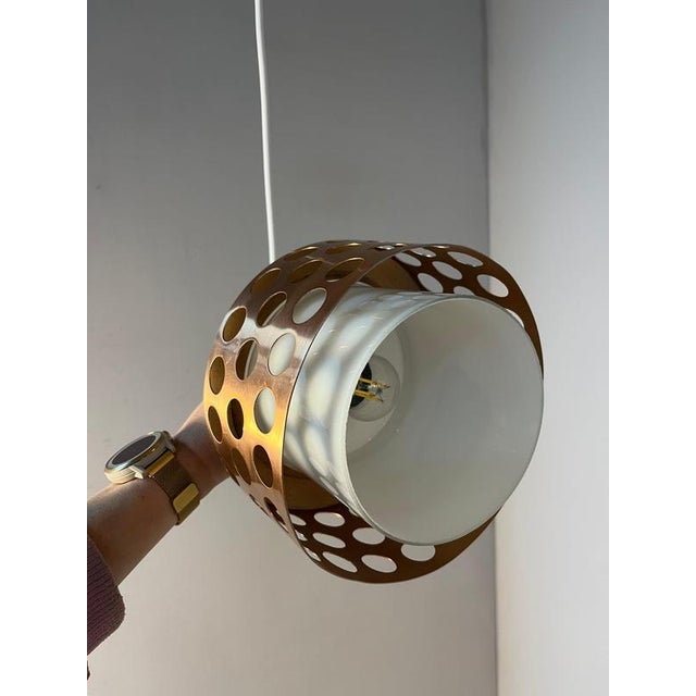 Copper and Glass Pendant, Sweden For Sale - Image 4 of 11