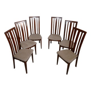 Vintage Dining Chairs in Beech, 2010s, Set of 6 For Sale