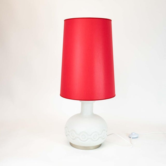 Red Space Age Floor Lamp by Peill & Putzler, 1960s For Sale - Image 8 of 9