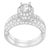 White gold 14KT diamond ring with natural stones. The gorgeous diamonds are round-cut and are arranged in a prong setting....