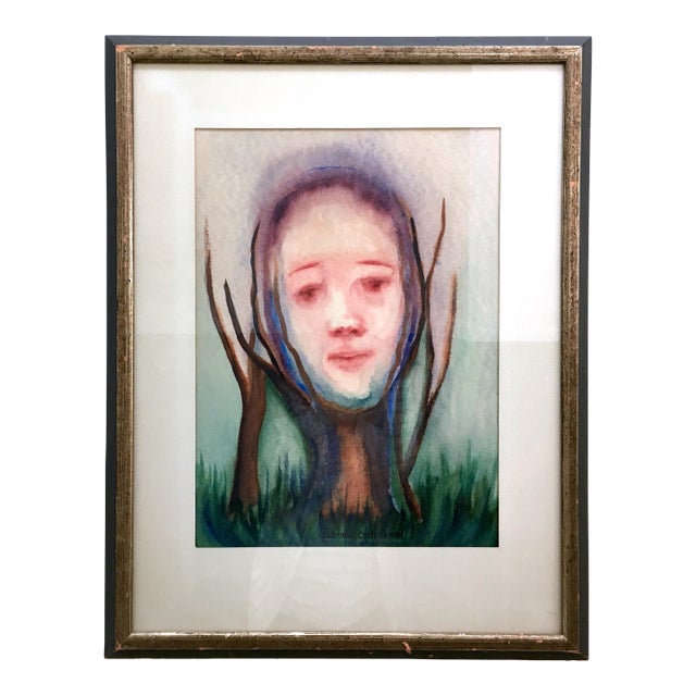 1990s Abstract Watercolor Original by Eleanor Cooperman For Sale