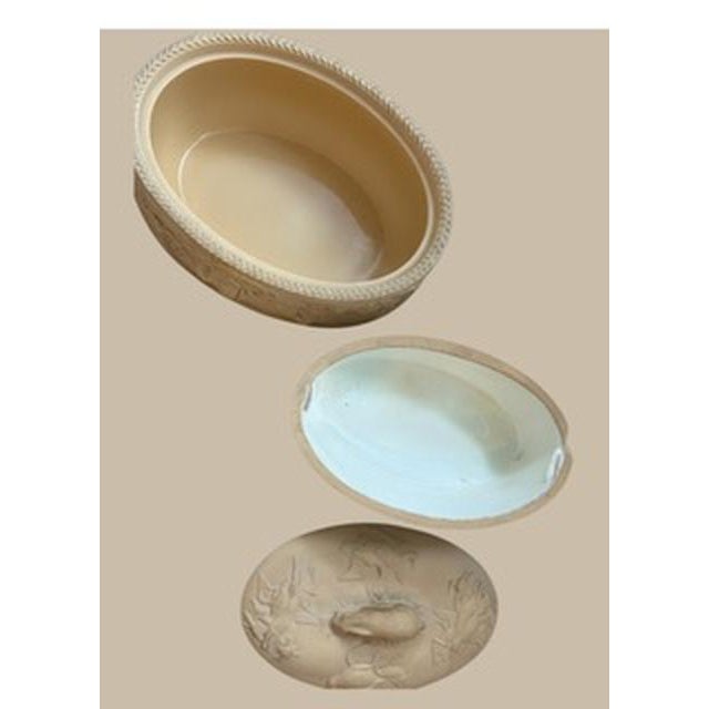 Mid 20th Century Signed Wedgewood Cane Ware Game Pie Tureen or Serving Dish With Cover and Insert For Sale - Image 13 of 16