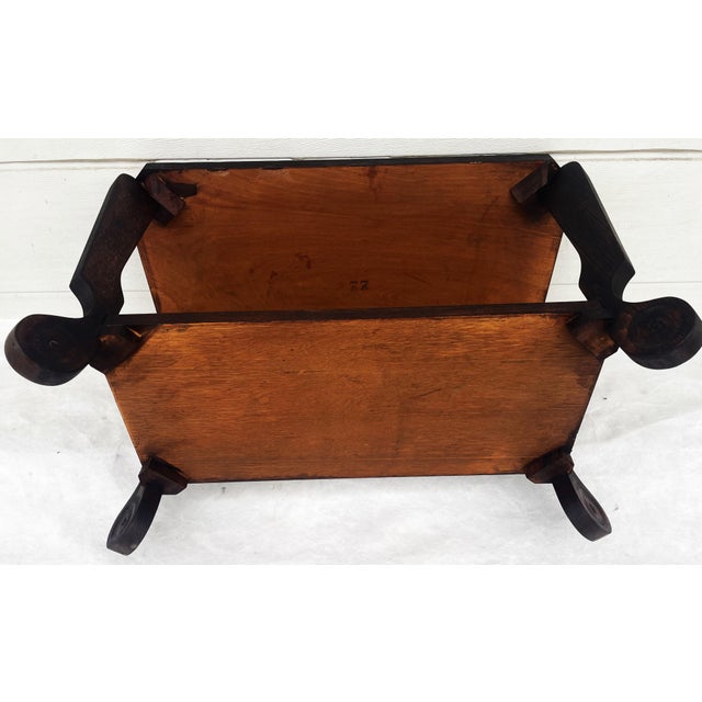 Art Deco Style Side Table in Natural Oak, 1950s For Sale - Image 9 of 18