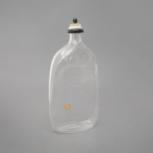 Murano Glass Bottle with Stopper by Giovanni Cenedese, 1970s For Sale - Image 6 of 13